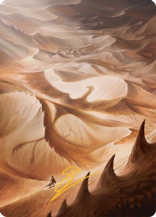Plains Art Card (30/54) (Gold-Stamped Signature) (030) - Art Series: Tarkir: Dragonstorm