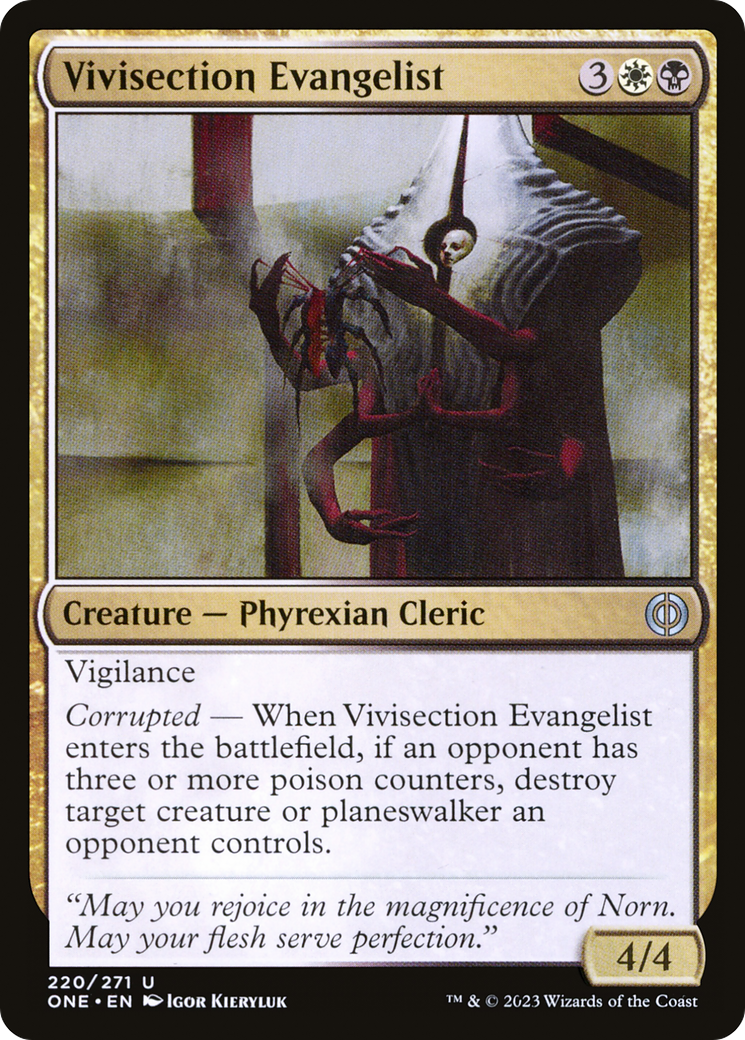 Vivisection Evangelist (220) - Phyrexia: All Will Be One