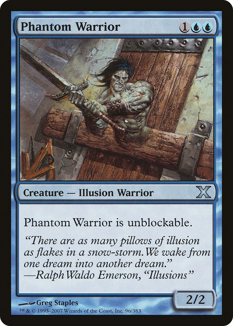 Phantom Warrior (096) Foil - Tenth Edition