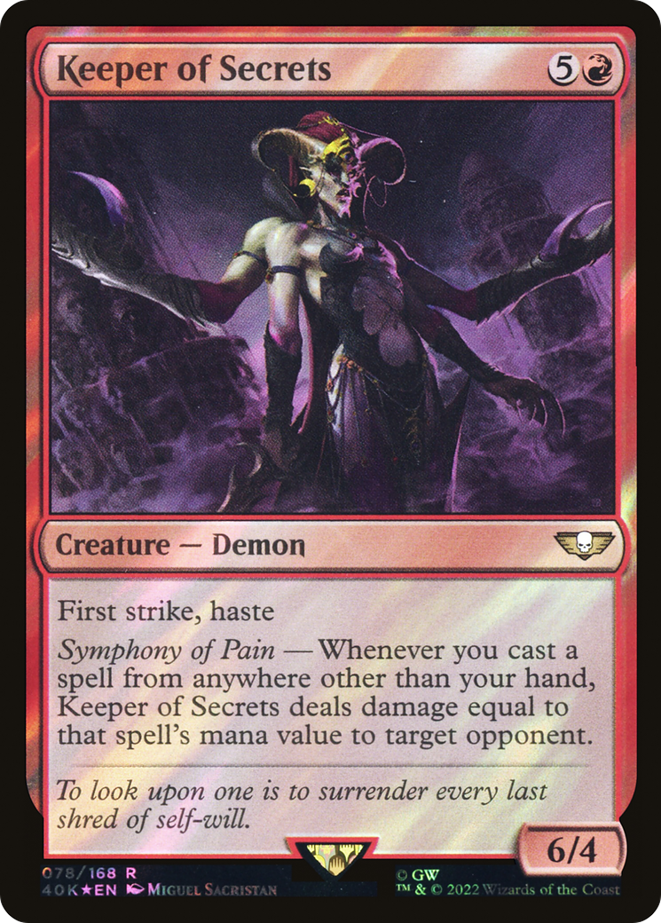 Keeper of Secrets (078) Surge Foil - Warhammer 40,000 Commander
