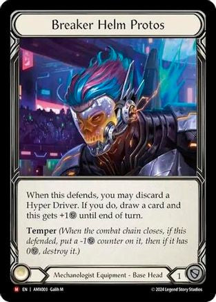 Breaker Helm Protos (AMX003) Rainbow Foil - Armory Deck: Maxx Nitro