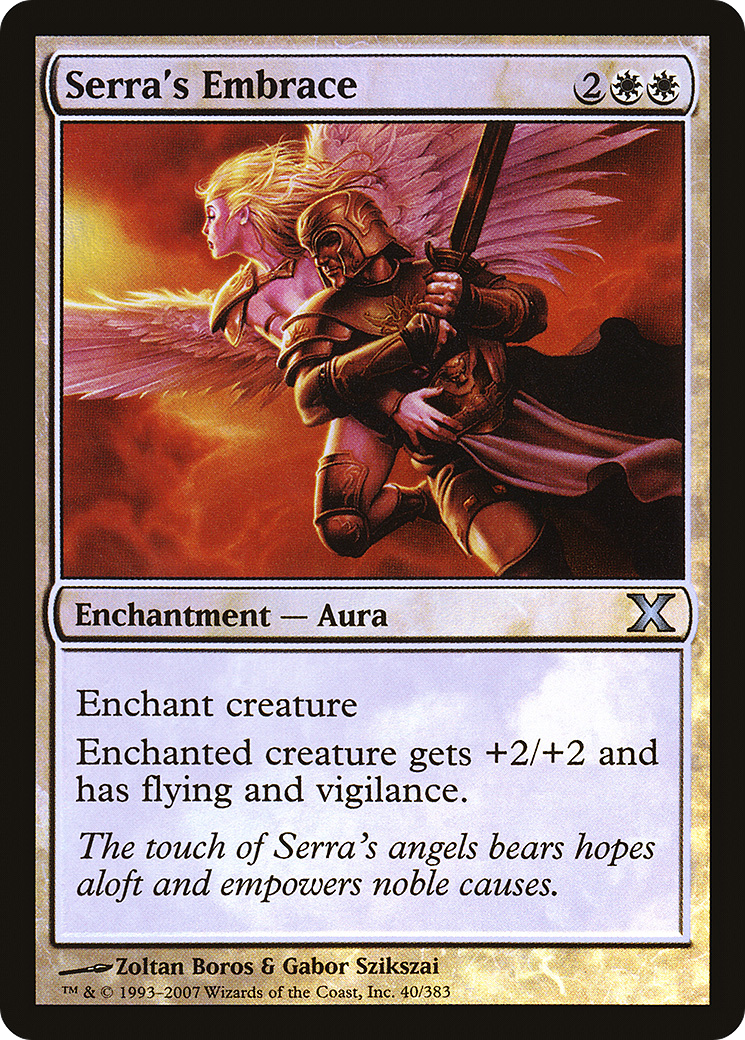 Serra's Embrace (40) Foil - Tenth Edition