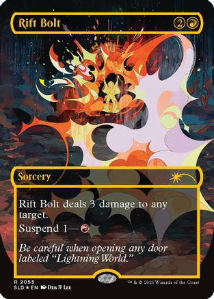 Rift Bolt (Raised Foil) (2055) Foil - Secret Lair Drop