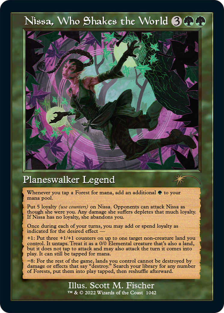 Nissa, Who Shakes the World (Retro) (1042) - Secret Lair Drop