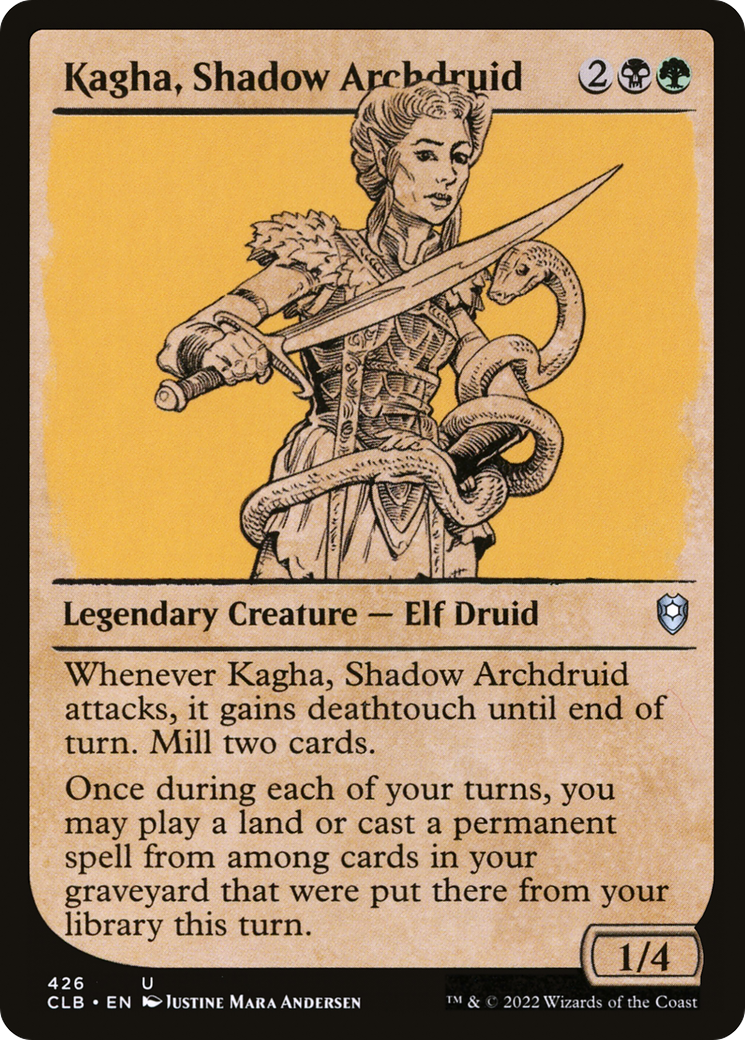 Kagha, Shadow Archdruid (Showcase) (426) - Commander Legends: Battle for Baldur's Gate