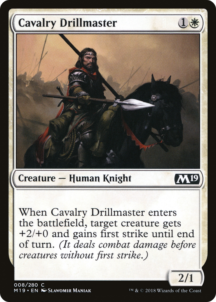 Cavalry Drillmaster (008) - Core Set 2019