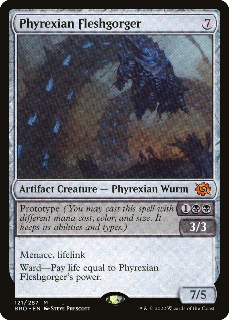 Phyrexian Fleshgorger (121) - The Brothers' War
