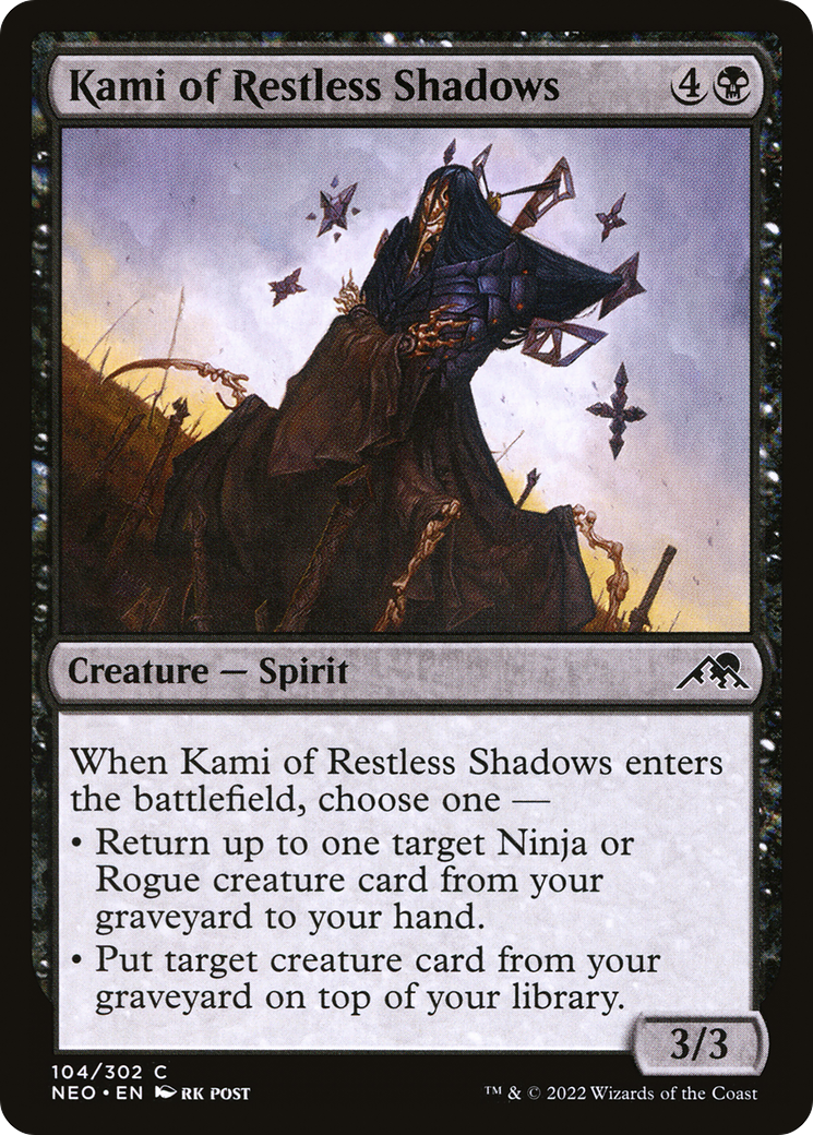 Kami of Restless Shadows (104) Foil - Kamigawa: Neon Dynasty