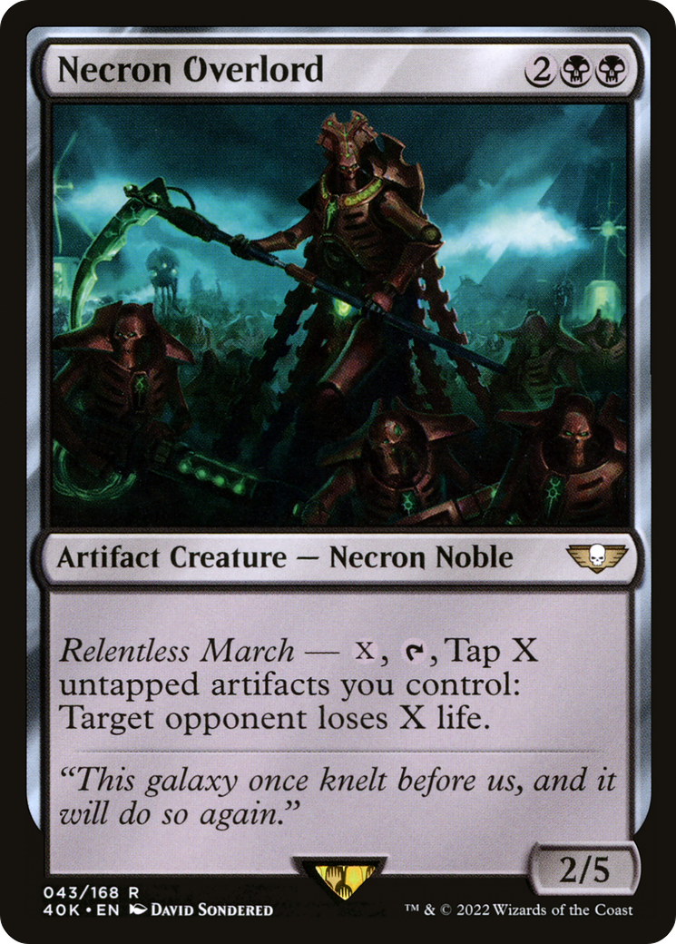 Necron Overlord (043) - Warhammer 40,000 Commander