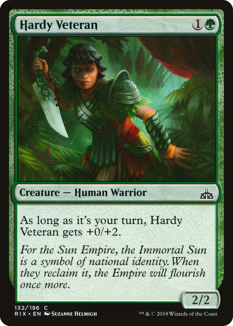 Hardy Veteran (132) - Rivals of Ixalan