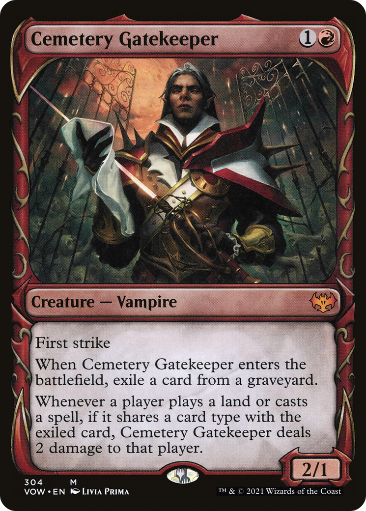 Cemetery Gatekeeper (Showcase) (304) Foil - Innistrad: Crimson Vow