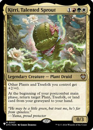 Kirri, Talented Sprout (007) - The List