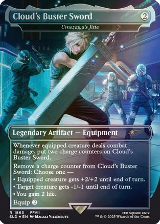 Cloud's Buster Sword – Umezawa's Jitte (1865) Foil - Secret Lair Drop Series
