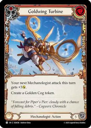 Goldwing Turbine (Red) (SEA036) Rainbow Foil - High Seas