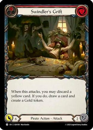 Swindler's Grift (Red) (SEA169) Rainbow Foil - High Seas