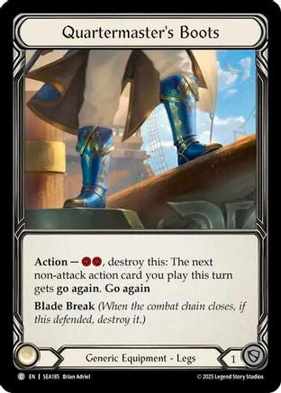 Quartermaster's Boots (Treasure) (SEA185) Cold Foil - High Seas