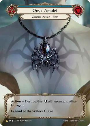 Onyx Amulet (Treasure) (SEA191) Cold Foil - High Seas