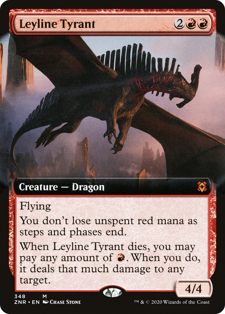 Leyline Tyrant (Extended Art) (348) Foil - Zendikar Rising