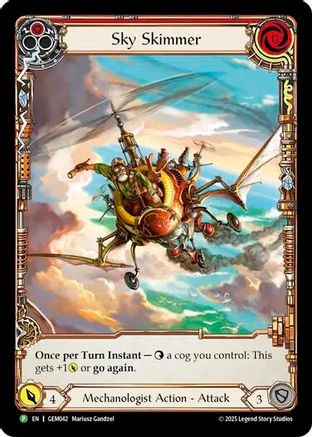 Sky Skimmer (Red) (GEM042) Rainbow Foil - GEM Pack 2