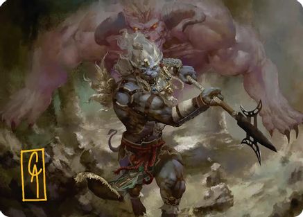 Kimahri, Valiant Guardian Art Card (Gold-Stamped Signature) (29) - Art Series: FINAL FANTASY