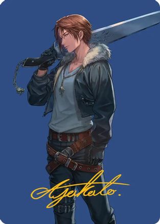 Squall, SeeD Mercenary Art Card (Gold-Stamped Signature) (47) - Art Series: FINAL FANTASY