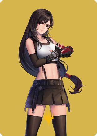 Tifa, Martial Artist Art Card (Gold-Stamped Planeswalker Symbol) (52) - Art Series: FINAL FANTASY