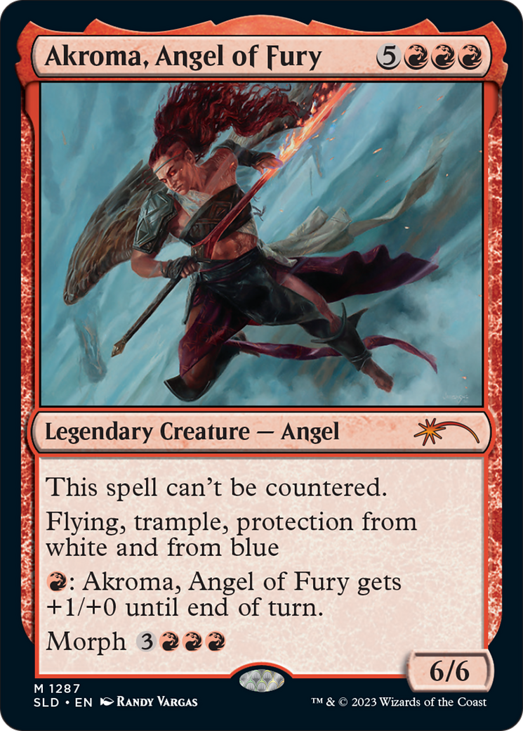 Akroma, Angel of Fury (1287) Foil - Secret Lair Drop