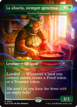La abuela, siempre generosa – Tireless Provisioner (2057) Foil - Secret Lair Drop Series