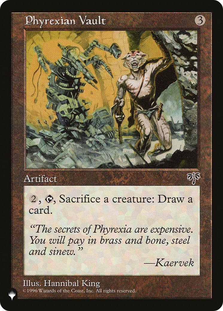 Phyrexian Vault (Retro) (MIR-316) - The List