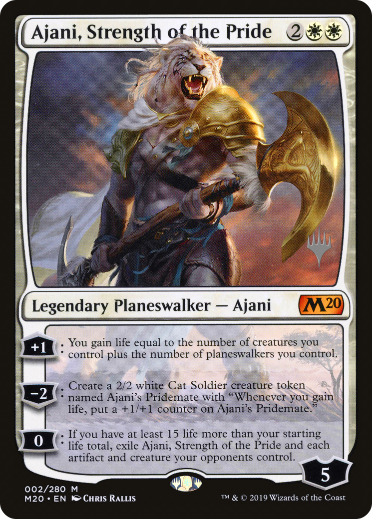 Ajani, Strength of the Pride (02p) - Core Set 2020 Promos