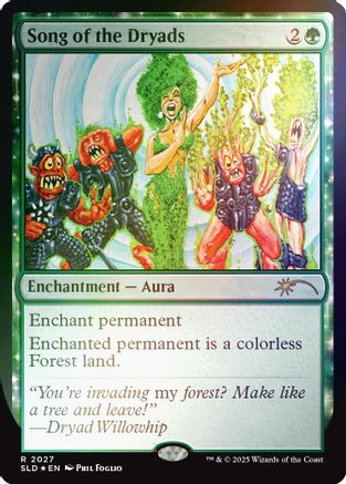 Song of the Dryads (2027) Foil - Secret Lair Drop Series