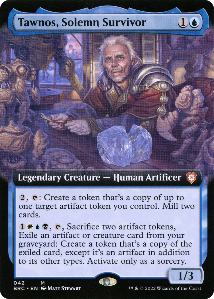 Tawnos, Solemn Survivor (Extended Art) (042) Foil - The Brothers' War Commander