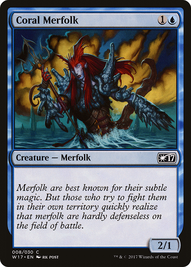 Coral Merfolk (008) - Welcome Deck 2017