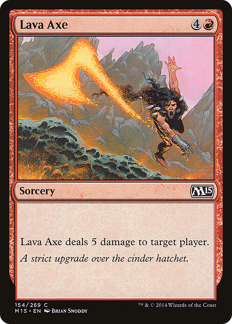 Lava Axe (154) Foil - Magic 2015