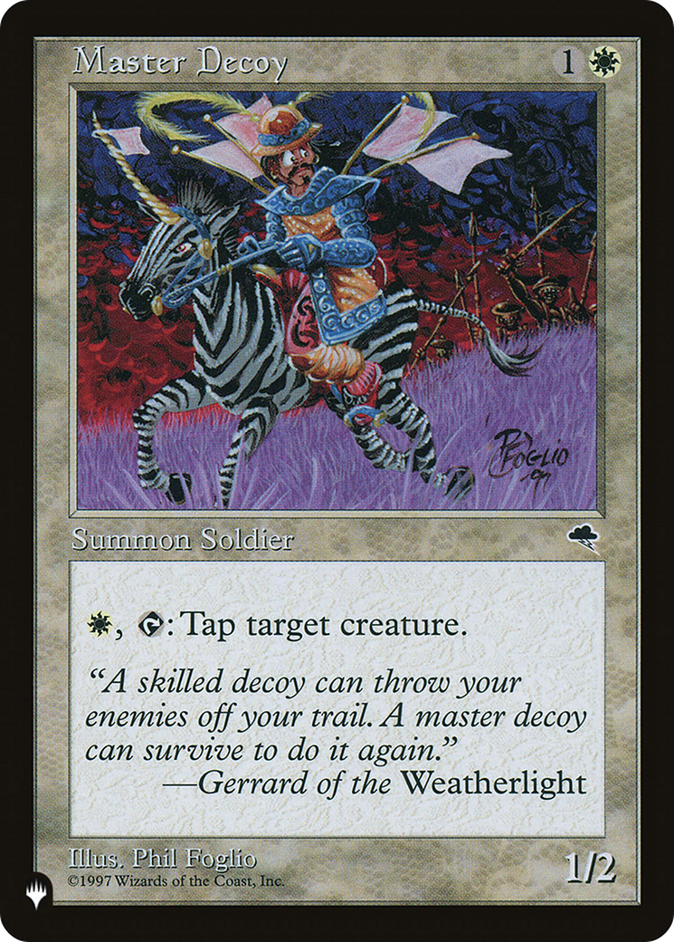 Master Decoy (Retro) (TMP-29) - The List