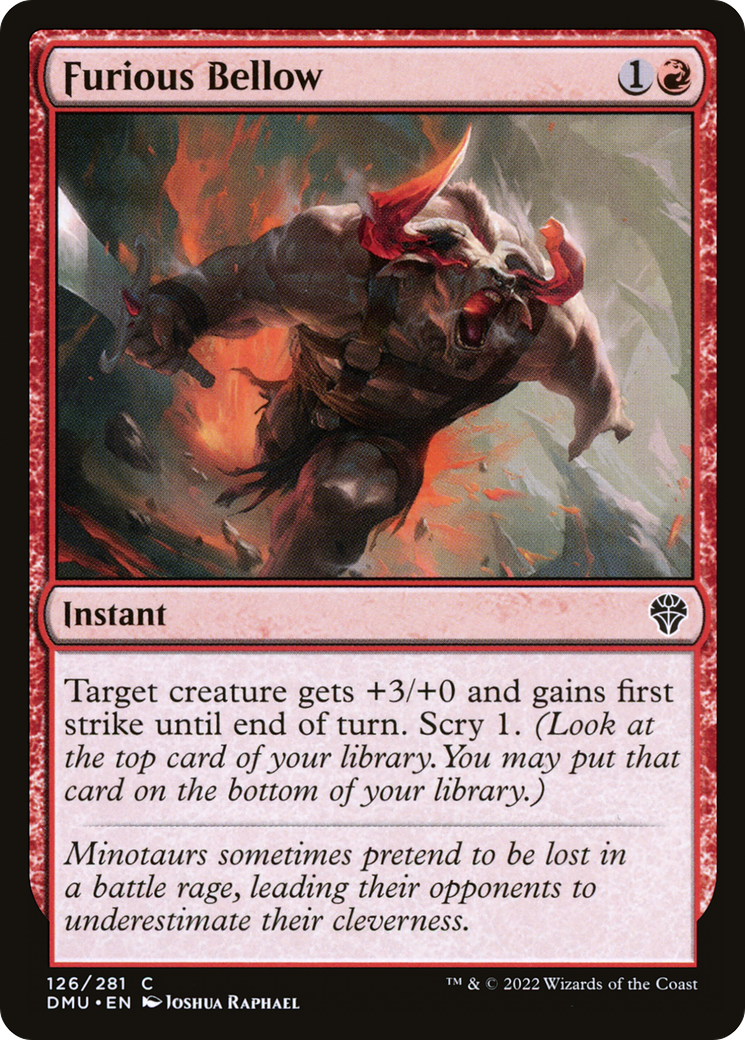 Furious Bellow (126) Foil - Dominaria United