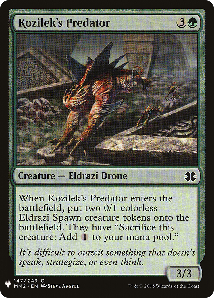 Kozilek's Predator (MM2-147) - The List
