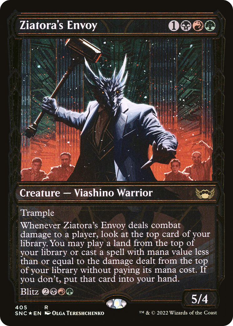 Ziatora's Envoy (Gilded Foil) (405) Foil - Streets of New Capenna
