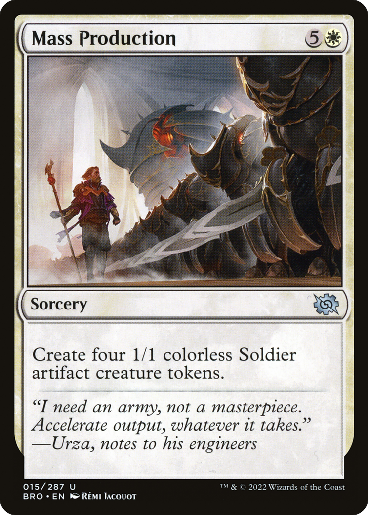 Mass Production (015) Foil - The Brothers' War