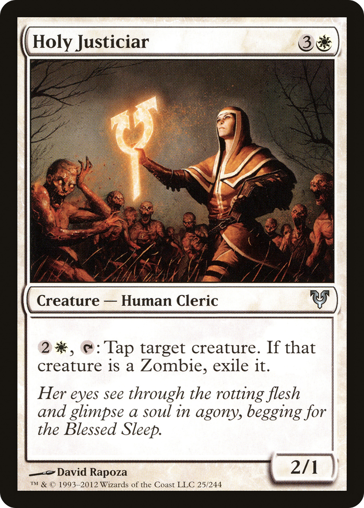Holy Justiciar (025) Foil - Avacyn Restored
