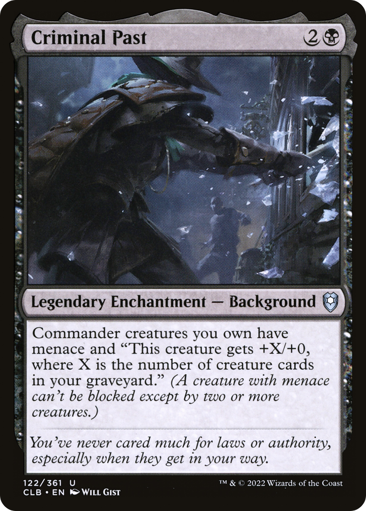 Criminal Past (122) Foil - Commander Legends: Battle for Baldur's Gate