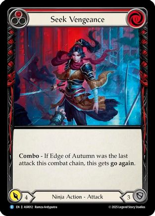 Seek Vengeance (Red) (ASR012) - Armory Deck: Ira