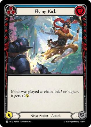 Flying Kick (Blue) (ASR021) - Armory Deck: Ira