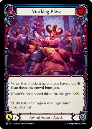 Mocking Blow (Blue) (SUP092) Rainbow Foil - Super Slam