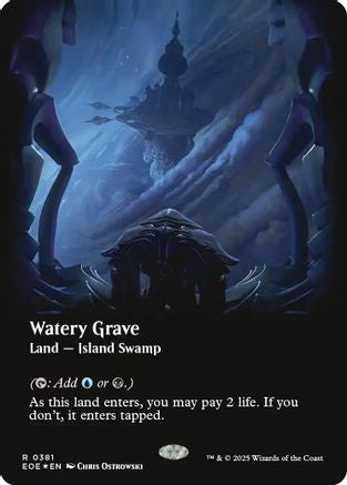 Watery Grave (Borderless) (381) Galaxy Foil - Edge of Eternities