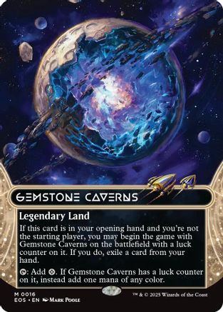 Gemstone Caverns (Borderless) (016) Foil - Edge of Eternities: Stellar Sights