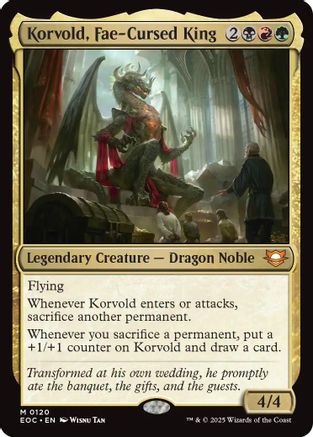 Korvold, Fae-Cursed King (120) - Commander: Edge of Eternities