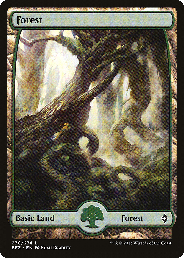 Forest – Full Art (270) - Battle for Zendikar