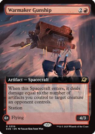 Warmaker Gunship (Extended Art) (339) Foil - Edge of Eternities