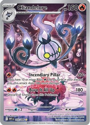 Chandelure (103) Holofoil - White Flare